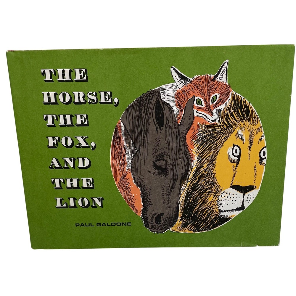 Vtg Book The Horse The Fox The Lion Paul Galdone Brothers Grimm 1968 Hardcover